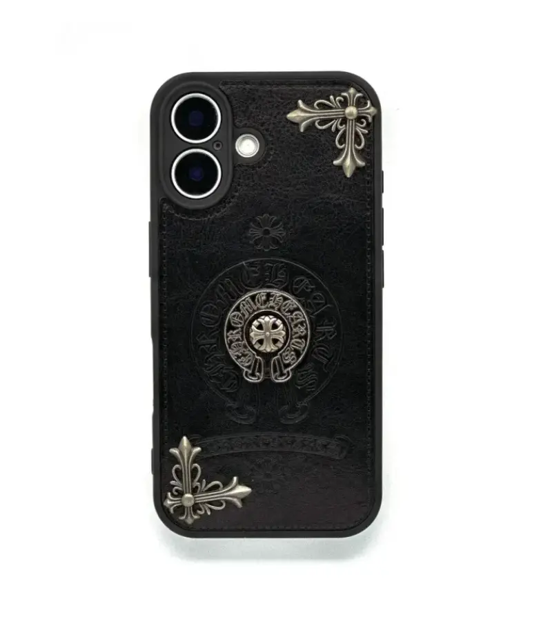 Black Chrome Hearts Phone Case​