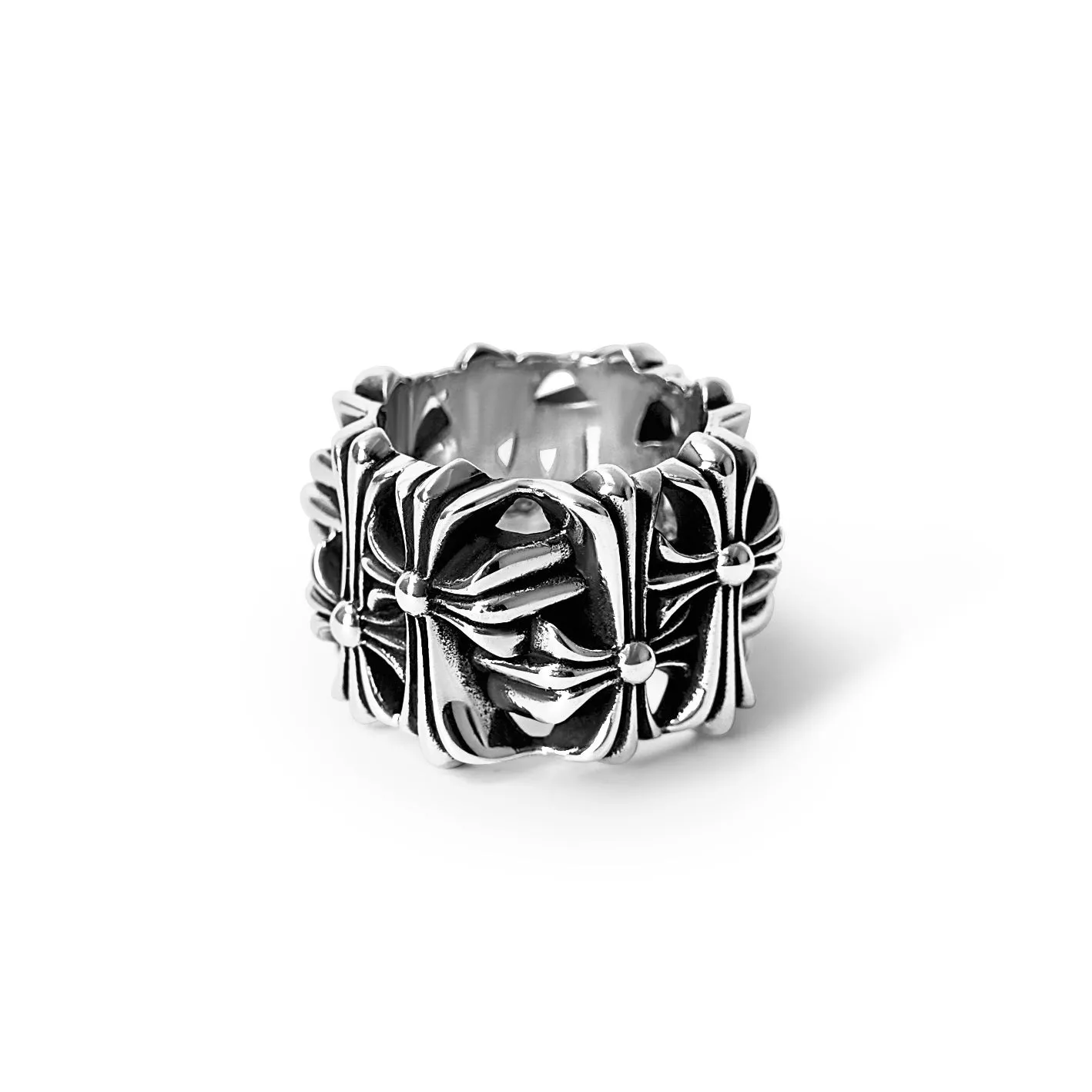 chrome hearts square cemetery ring